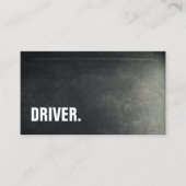 Moderne minimalistische Blackboard DRIVER Professi Visitekaartje (Voorkant)