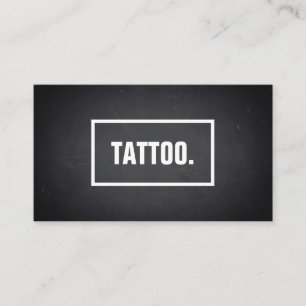Moderne minimalistische Blackboard Tattoo Professi Visitekaartje