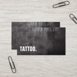Moderne minimalistische Blackboard Tattoo Professi Visitekaartje