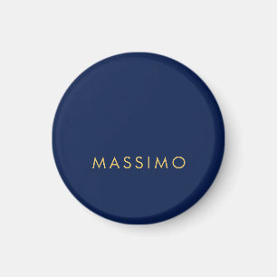 Moderne Minimalistische Blau Goud Professionele Tr Magneet