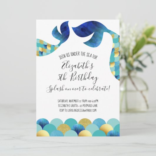 Moderne minimalistische blauwe Blauwgroen zeemeerm Kaart (Staand voorkant)