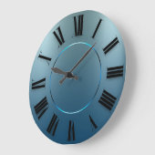 Moderne minimalistische blauwe marine Romeinse cij Grote Klok (Hoek)