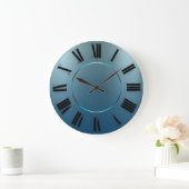 Moderne minimalistische blauwe marine Romeinse cij Grote Klok (Huis)