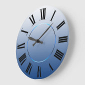 Moderne minimalistische blauwe marine Romeinse cij Grote Klok (Hoek)