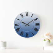 Moderne minimalistische blauwe marine Romeinse cij Grote Klok (Huis)