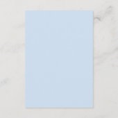 Moderne Minimalistische Blauwe Trouwdetails Informatiekaartje (Achterkant)