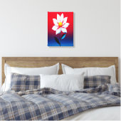 Moderne minimalistische bloemenkunst canvas afdruk (Insitu (Slaapkamer))