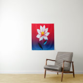 Moderne minimalistische bloemenkunst wandkleed (In situ)