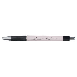 Moderne minimalistische Blush Roze Script Aangepas Pen