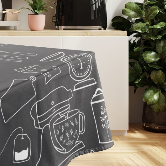 Moderne minimalistische boerderij keukengerei tafelkleed