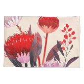 Moderne Minimalistische Boho Bloem Botanisch Kussensloop (Achterkant)