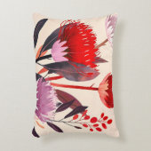 Moderne Minimalistische Boho Bloemige Botanische Accent Kussen (Voorkant(Verticaal))
