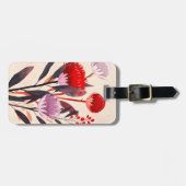 Moderne Minimalistische Boho Bloemige Botanische Bagagelabel (Voorkant horizontaal)