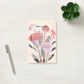 Moderne Minimalistische Boho Bloemige Botanische Post-it® Notes (Kantoor)