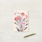 Moderne Minimalistische Boho Bloemige Botanische Post-it® Notes (Op bureau)