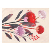 Moderne Minimalistische Boho Bloemige Botanische Tafelkleed (Voorkant (Horizontaal))