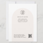Moderne Minimalistische Boho Boog | Prijs Flyer (Achterkant)