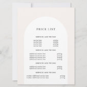Moderne Minimalistische Boho Boog | Prijs Flyer (Voorkant)