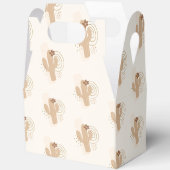 Moderne minimalistische Boho Desert Cactus Baby sh Bedankdoosjes (Open)
