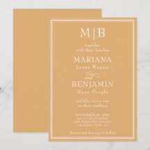 Moderne Minimalistische Boho Gele Trouw