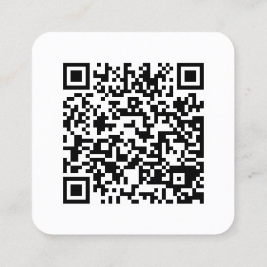 Moderne minimalistische Boho handgeschreven script Vierkante Visitekaartje (Achterkant)