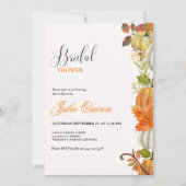 Moderne minimalistische Boho Herfst pompoen Vrijge Kaart (Voorkant)