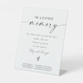 Moderne minimalistische boho in liefdevolle herinn reclamebord met voetstuk (Voorkant)