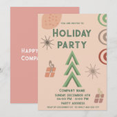 Moderne minimalistische boho leuke vakantie partij kaart (Voorkant / Achterkant)