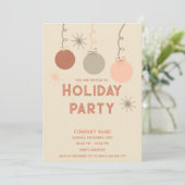 Moderne minimalistische boho ornamenten vakantie f kaart (Staand voorkant)