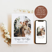 Moderne Minimalistische Boho Prettig Vakantieseizo Kaart