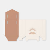 Moderne minimalistische Boho Ray van Sunshine Baby Bedankdoosjes (Uitgevouwen)