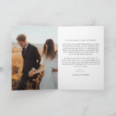 Moderne Minimalistische Boho Script Bedankkaart (Binnen)