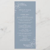 Moderne Minimalistische Boho Terracotta Bruiloft Menu (Voorkant)