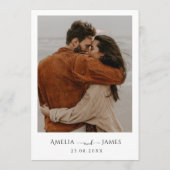 Moderne minimalistische Boho Terracotta foto Bruil Kaart (Achterkant)