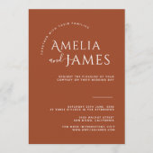 Moderne minimalistische Boho Terracotta foto Bruil Kaart (Voorkant)