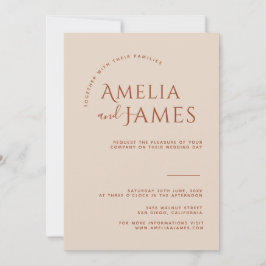 Moderne minimalistische Boho Terracotta foto Bruil Kaart