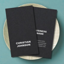 Moderne minimalistische Bold Black White Consultan