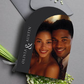 Moderne minimalistische boogfoto Elegante unieke b Kaart