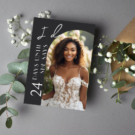 Moderne minimalistische boogfoto Vrijgezellenfeest Kaart