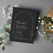 Moderne minimalistische boogfoto Vrijgezellenfeest Kaart