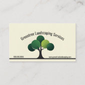 Moderne minimalistische boom landschap tuin visitekaartje (Voorkant)