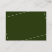 Moderne Minimalistische Bosgroene Professionele Ee Visitekaartje (Achterkant)