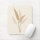 Moderne, minimalistische botanische bladeren die g muismat (Met muis)