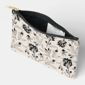 Moderne Minimalistische Botanische Bloemenschets P Etui (Open)