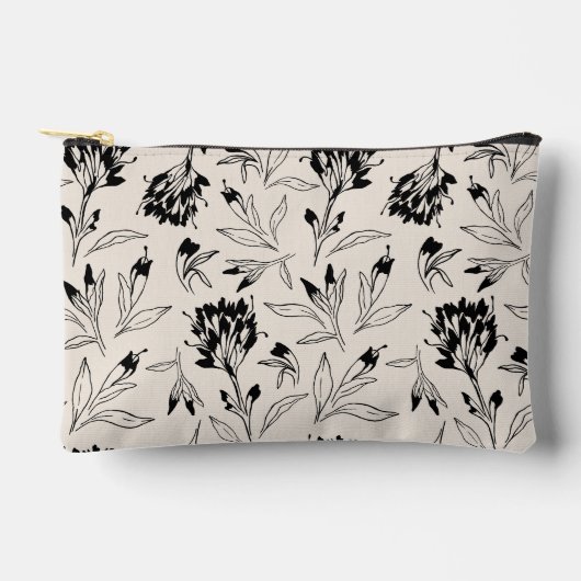 Moderne Minimalistische Botanische Bloemenschets P Etui (Voorkant)