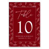 Moderne minimalistische botanische bruidebruiloft kaart (Achterkant)