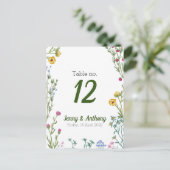 Moderne, minimalistische botanische flora briefkaart (Staand voorkant)