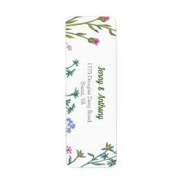 Moderne, minimalistische botanische flora etiket