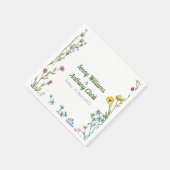 Moderne, minimalistische botanische flora servet (Hoek)