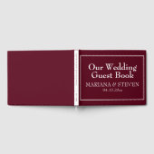 Moderne Minimalistische Bourgogne Gastenboek (Volledig)